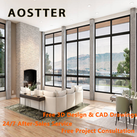 Puertas y Ventanas de Aluminio con Aislamiento Térmico y Acústico AOSTTER, Herrajes para Ventanas Corredizas de Aluminio, Ventanas Corredizas de Aluminio
