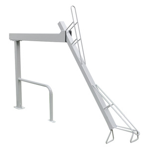 Cadre de vélo double étage en acier Zhuo Qian, argenté, 1900x1800mm, modèle Z&Q-001, ensemble de 4 pièces pour parking de vélos - Product Image 2