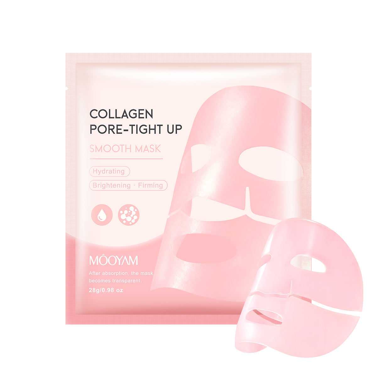 Masque au collagène rose