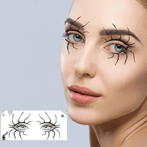 EELHOE 5*5cm 5,5*2,3 cm Halloween dekorative Eyeliner Aufkleber Horror Mode Bühne Party Make-up Werkzeuge Lidschatten Aufkleber