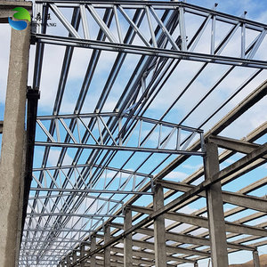 Panneau "sandwich" de bâtiment en métal, mur et toit faciles à assembler, entrepôt de structure en acier léger préfabriqué - Product Image 1