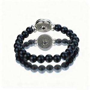 <span class=keywords><strong>Bracelet</strong></span> <span class=keywords><strong>élastique</strong></span> perlé en verre noir romantique pour femme, style peinture aquarelle, bijoux <span class=keywords><strong>animaux</strong></span> personnalisés, vente en gros - Product Image 3