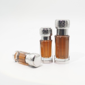 Chất lượng cao Tay Đánh Bóng 3ml 6ml 12ml biểu tượng tùy chỉnh Glass attar dầu chai với màu bạc Zamac cap - Product Image 3