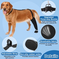 LovitWear Pelindung Lutut Anjing Terlaris Pasca Operasi Desain Satu Kaki Mencegah Menjilat Menjaga Kebersihan Penahan Perban Poliester