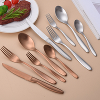 Ensemble de couverts de table 6 pièces faits à la main - Métal de qualité alimentaire - Excellent cadeau
