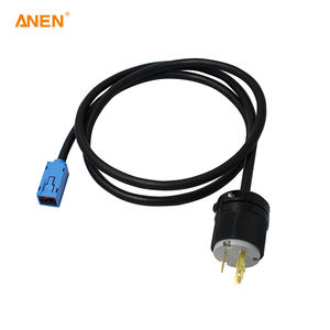 ANEN <span class=keywords><strong>Cable</strong></span> de Alimentación de Alta Resistencia, Conector de Bloqueo Giratorio de 20A, 250V, Conector de 3 Pines para Servidor y Equipo de Bastidor de Minería, de 2 A, 1 a 3 Pines - Product Image 1