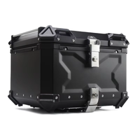 Top case de moto en alliage d'aluminium 55L pour motos, coffre universel à dégagement rapide, valise de moto, boîtes arrière de moto