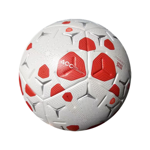 Pallone da Calcio Dikema Personalizzato in Pelle PU Rossa, Misure <span class=keywords><strong>4</strong></span> e <span class=keywords><strong>5</strong></span>, per Allenamento Interno/Esterno, Costruzione Termosaldata Durevole - Product Image 3