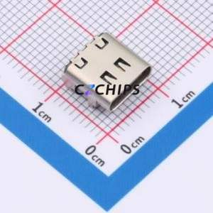 ZX-TYPEC-WCM1648 <b>USB</b> <b>Connector</b> Bent Lead Through Hole <b>Connector</b> Type-C Female Right Angle Insert 16P - Product Image 1