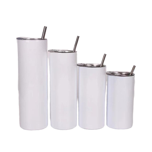 Gobelet isotherme à double paroi en acier inoxydable de 20 oz avec couvercle à paille, mug personnalisable par sublimation pour le bureau et les voyages - Product Image 1