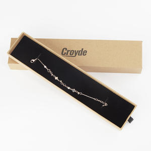 Satışa özel logo özel kağıt çevre dostu kadınlar mini bileklik elmas ambalaj mücevherat - Product Image 1