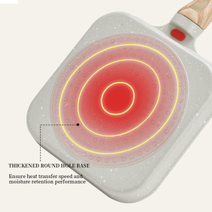 Best Selling Outdoor BBQ <strong>Grill</strong> <strong>Pan</strong> Luxury Square <strong>Frying</strong> <strong>Pan</strong> Steak <strong>Pan</strong> with Granite Coating Metal Cookware - Product Image 4