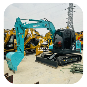 Excavatrice Kobelco sk75 d'occasion, moteur Yanmar 4TNV98-AVYBNC, mini-machine sur chenilles de 7,5 tonnes avec lame de bulldozer, sk70, sk115 - Product Image 1