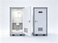 WC portable monobloc en gros, version démontable et finie, toilettes publiques extérieures en panneaux sandwich EPS pour camping, parc
