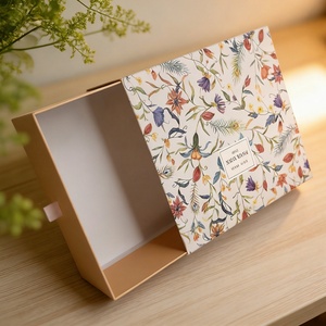 Factory Direct Biodegradable Square Drawer <b>Box</b> Custom Packaging <b>Box</b> for Jewelry Rings Gemstone Display Storage - Product Image 4