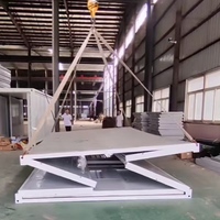 Maison conteneur pliable de 20 pieds, maison modulaire préfabriquée portable et pliable pour habitation