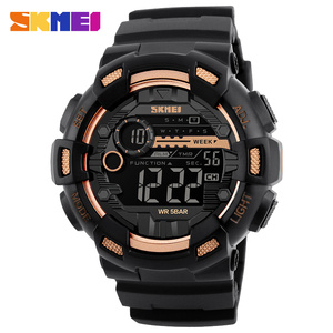 Montres à quartz pour hommes <span class=keywords><strong>SKMEI</strong></span> <span class=keywords><strong>1243</strong></span>, prêtes à l'emploi, haut de gamme, dernières nouveautés, étanches, vente directe d'usine, meilleur prix, avec bracelet en silicone - Product Image 3