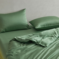 Ensemble de draps de lit respectueux de la peau ensemble de housses de couette 4 pièces de draps de lit doux en bambou lyocell ensemble de draps de literie