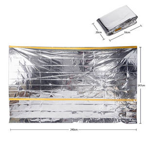 Cabane de survie tout temps 2 personnes 8 'X 5' Mylar Rescue Thermal Shelter Tube Emergency Tent - Product Image 6