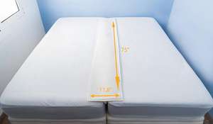 Kit konverter <span class=keywords><strong>Twin</strong></span> ke King dengan konektor kasur, kasur Convertible Premium dengan tempat tidur busa - Product Image 2