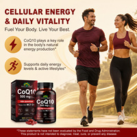 SOLOTREE Coenzyme Q10 Personnalisé 500mg Gélules Molles 120pcs Marque Privée avec Huile MCT Antioxydant Énergie Cellulaire Soin Cardiaque Complément Alimentaire