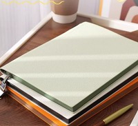Nouveau carnet de notes A5 personnalisable en cuir souple texturé litchi, épaissi, pour usage quotidien en entreprise et au bureau