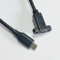 Volle Funktion Hoch geschwindigkeit übertragung USB3.1 Gen2 Stecker auf Buchse Schraub platte Montage Ohr Datenkabel