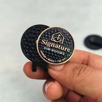 Marqueur de balle de golf magnétique personnalisé en métal avec logo 3D/en émail souple, écologique et durable, style jeton de poker, taille personnalisée