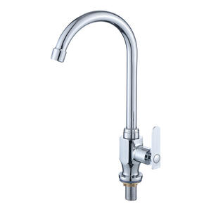 Robinet de lavabo en laiton à poignée unique avec cartouche céramique, à poser sur le comptoir, monotrou - Product Image 5