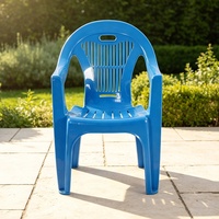 Fauteuil de salle à manger empilable en plastique PP, durable, moderne et minimaliste, avec accoudoirs, écologique et confortable pour le jardin - Vente en gros