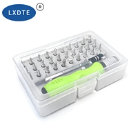 Set Obeng Presisi Mini 32-in-1 dengan Bit Magnetik Phillips, Peralatan Perbaikan Multifungsi untuk Ponsel, Jam Tangan, Kacamata, PC