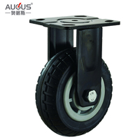 PENJUALAN TERBATAS Roda Caster Polyurethane/Nylon/Polypropylene Tugas Berat Kapasitas Beban 100kg, Putar dengan Rem untuk Troli
