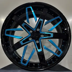 Design popolare 18 19 20 pollici 5x112 cerchi pneumatici blu e nero/grigio Multi raggi ruote per Corvette C8 Stingray C7 ZR1 Z06 C6 C5
