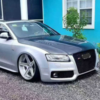 Capot avant de voiture en fibre de carbone véritable personnalisé pour Audi A5 B8 2009 2010 2011 2012, kit carrosserie de capot moteur en carbone, amélioration
