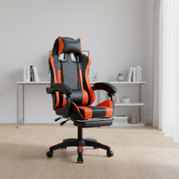 Chaise de jeu ergonomique moderne, chaise d'ordinateur pivotante populaire avec fonction rotative, pliable pour la maison et le bureau