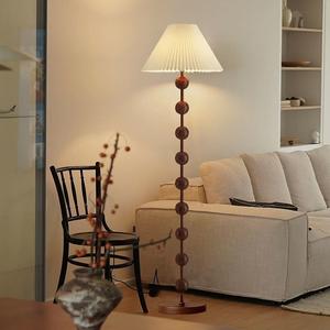 <span class=keywords><strong>Français</strong></span> Vintage Américain Rétro Lampadaire Style Chinois Haut De Gamme Fer Corps E27 Base LED Lumière Tissu pour Salon Chambre - Product Image 2