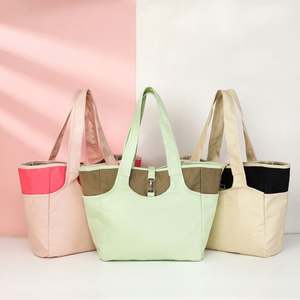 Bolso de hombro orgánico reutilizable ecológico con estampado de logotipo personalizado, bolso de compras de lona de algodón, bolso de mano para mujer - Product Image 1