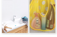 Sac de rangement pour salle de bain, sac de rangement pour jouets de douche et articles divers, ventouse pour jeux aquatiques pour enfants