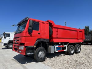 รถบรรทุกฮาวโอ 6x4 ยูโร 2 ดีเซล รถบรรทุกขนาดเล็กใหม่สำหรับงานเหมือง รถดัมพ์ 10 ล้อ บรรทุกได้ 11-20 ตัน พวงมาลัยซ้าย กล้องมองหลัง 251-350 แรงม้า 6-8 ลิตร - Product Image 3