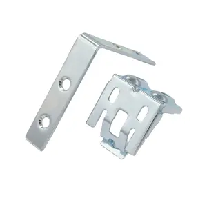 Supports d'étagères flottantes en métal de précision personnalisés, en aluminium et en acier inoxydable, utilisés pour les pièces en plastique, les supports d'étagères murales - Product Image 1