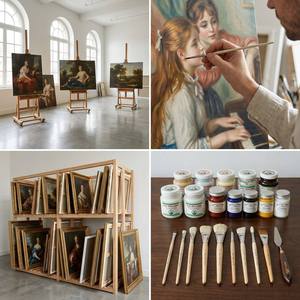Peinture à l'huile sur toile peinte à la main, <span class=keywords><strong>reproduction</strong></span> <span class=keywords><strong>de</strong></span> chef-d'œuvre personnalisée <span class=keywords><strong>de</strong></span> style Renoir, multicolore, <span class=keywords><strong>de</strong></span> grande taille, pour la décoration <span class=keywords><strong>de</strong></span> salon <span class=keywords><strong>de</strong></span> luxe - Product Image 5