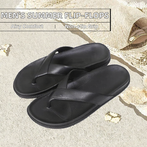 New Flip-flop Men's Summer Beach <b>Slippers</b> for Female Students Korean Version Couple Style Breathable Anti-Slippery Non-slip - Product Image 2
