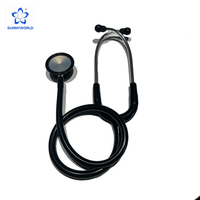 Écoute les organes internes, effectue l'auscultation de la poitrine, des poumons, du cœur, des intestins, stéthoscope professionnel à double tête