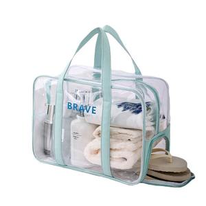 Bolsa de Aseo Transparente Beilian, Rectangular, Resistente al Agua, Multiusos, para Deportes al Aire Libre, Playa, con Correa para Zapatos - Product Image 5