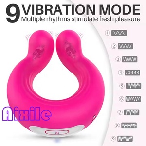 Anneau vibrant pour pénis, jouets sexuels pour adultes pour hommes, 9 modes de vibration, anneau vibrant pour pénis avec stimulateur clitoridien, jouets pour adultes <span class=keywords><strong>en</strong></span> <span class=keywords><strong>couple</strong></span> - Product Image 3