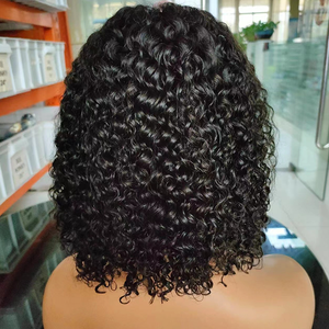 Pelucas frontales de encaje de onda de agua para mujeres negras Bob corto sin pegamento peluca frontal de encaje Full Hd pelucas frontales de encaje cabello humano - Product Image 2