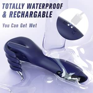 Vibradores de pene masculinos con pantalla LCD, masajeador de entrenamiento, Juguetes sexuales, masturbador eléctrico de mano vibrador de silicona para hombres en solitario - Product Image 5