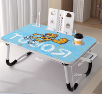 Bureau en bois pliable et réglable, petit format, économique, avec étagère intégrée, portable et peu encombrant, pour dortoir universitaire, étude et ordinateur
