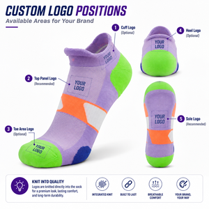 Custom Low Cut <b>Running</b> <b>Socks</b> Breathable Quick Dry Athletic <b>Socks</b> <b>with</b> Arch Support Cushioned Heel <b>Toe</b> <b>for</b> Marathon Wholesale - Product Image 2