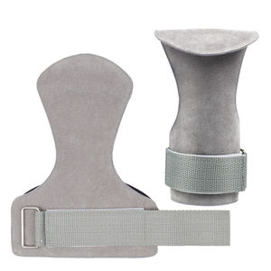 Muñequeras de cuero de elevación con logotipo personalizado para entrenamiento de gimnasia, levantamiento de pesas y levantamiento de pesas hechas de nailon, algodón, poliéster y caucho - Product Image 1